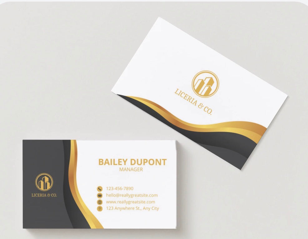 Custom Business Cards – 3.5” × 2