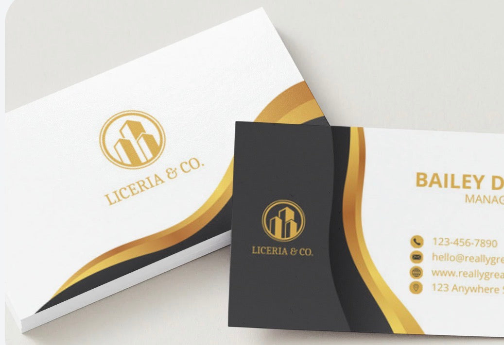 Custom Business Cards – 3.5” × 2