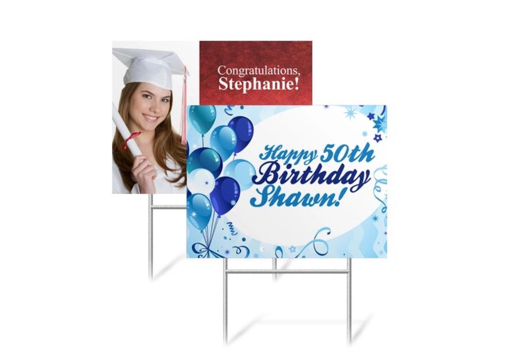 Custom Yard Signs – 19” × 14