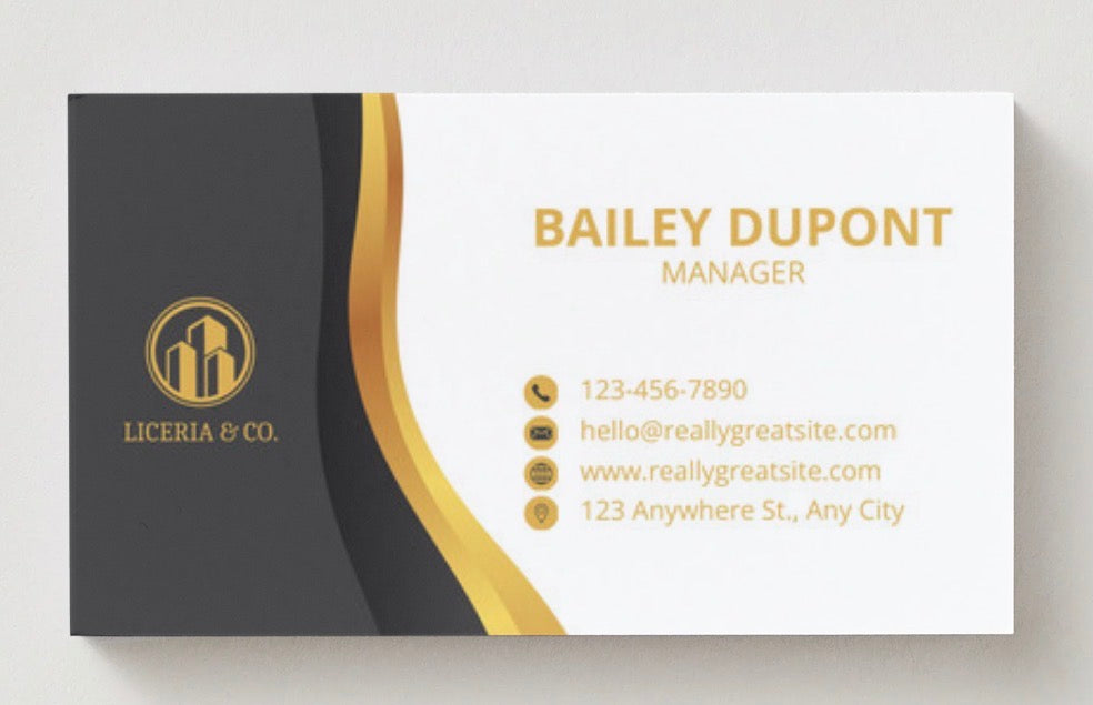 Custom Business Cards – 3.5” × 2