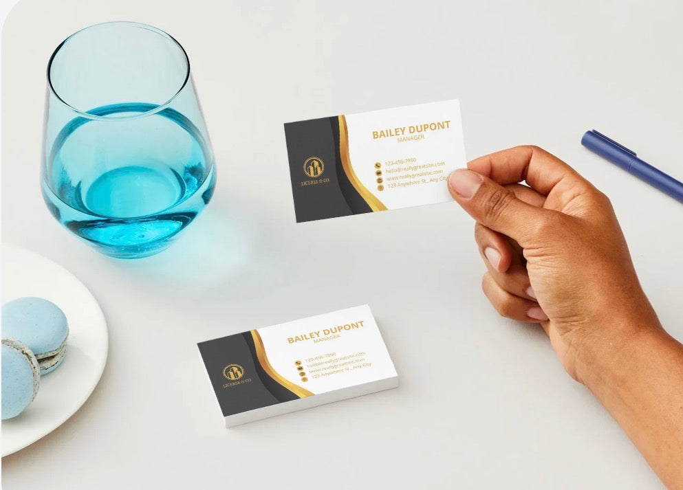 Custom Business Cards – 3.5” × 2